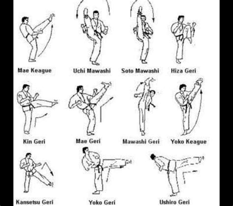taekwondo vuruş isimleri